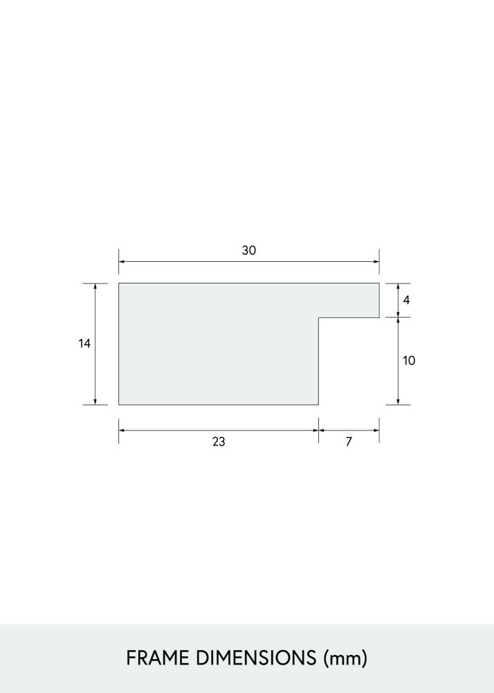 BGA BGA Select Wide Acrylglas Eiche 60x80 cm