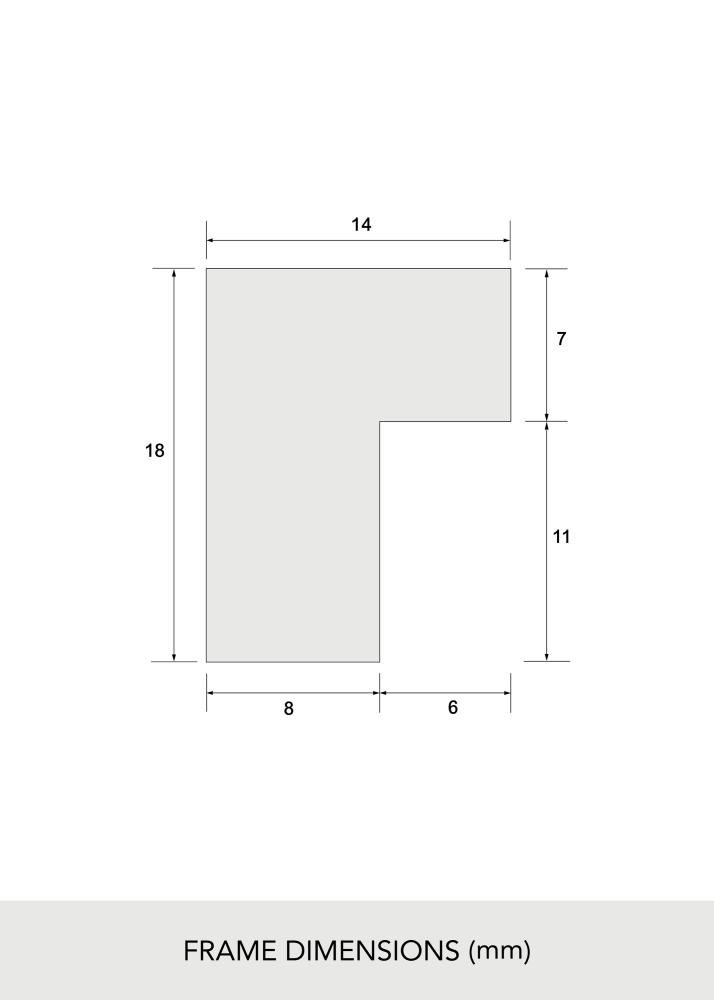 BGA Rahmen Massiv Eiche Acrylglas 42x59,4 (A2)