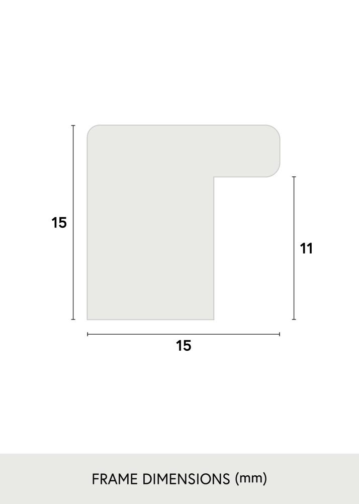 Jämtlands Ramfabrik Rahmen Vemdalen Acrylglas Eiche 25x47 cm
