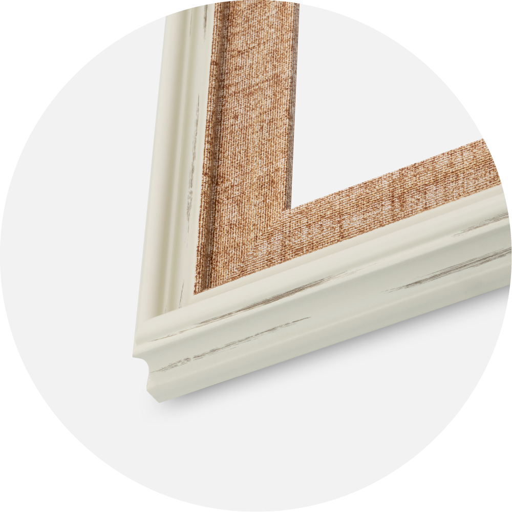 Jämtlands Ramfabrik Rahmen Sandweave Acrylglas Weiß 21x29,7 cm (A4)