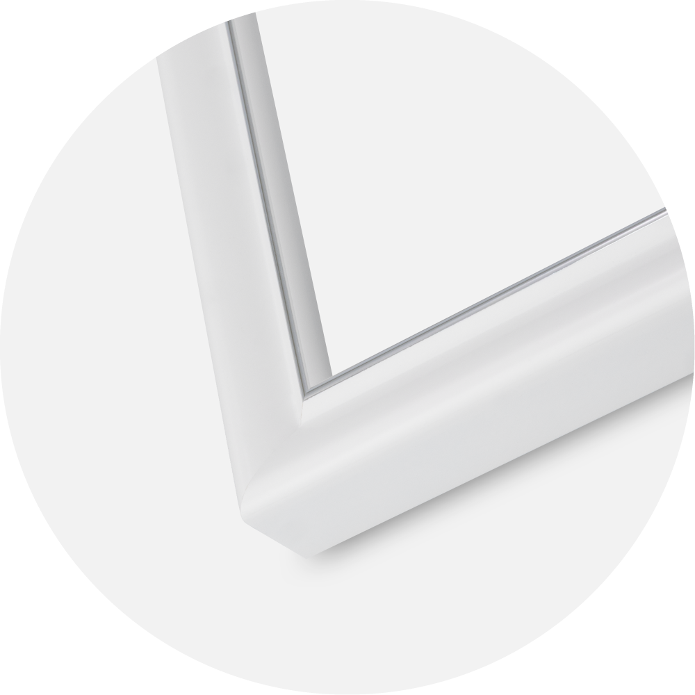 Jämtlands Ramfabrik Rahmen Canterbury Acrylglas Weiß 60x80 cm