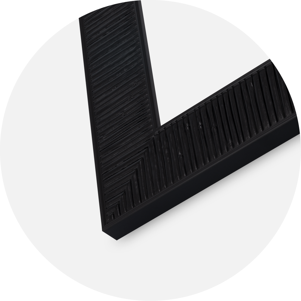 Jämtlands Ramfabrik Rahmen Lund Acrylglas Schwarz 29,7x42 cm (A3)