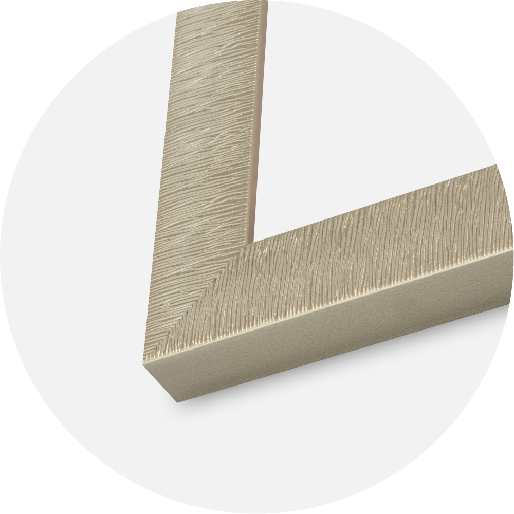 Jämtlands Ramfabrik Rahmen Sahara Acrylglas Champagner 42x59,4 cm (A2)