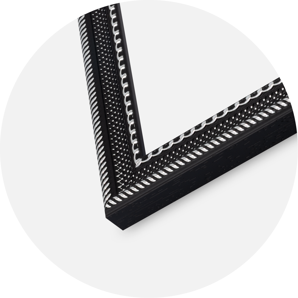 Jämtlands Ramfabrik Rahmen Trellis Acrylglas Schwarz 29,7x42 cm (A3)