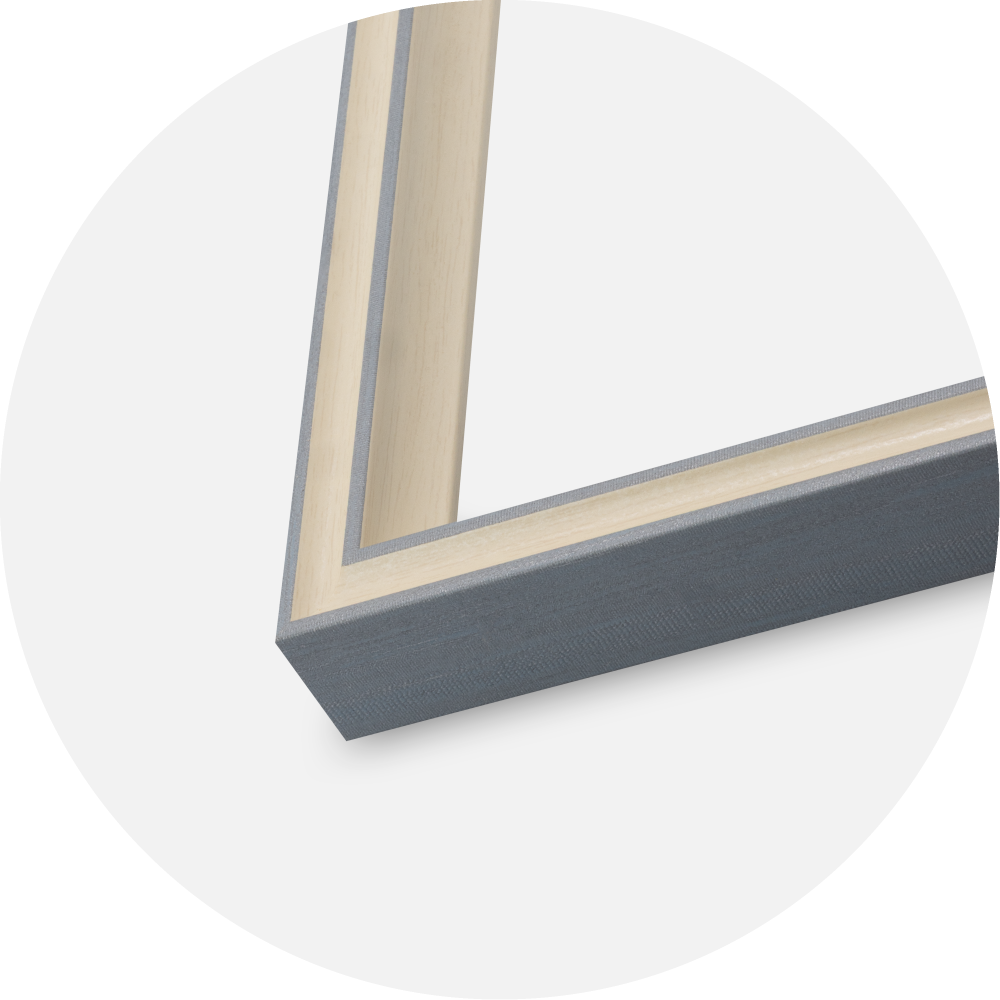 Jämtlands Ramfabrik Rahmen Riga Acrylglas Grau 21x29,7 cm (A4)