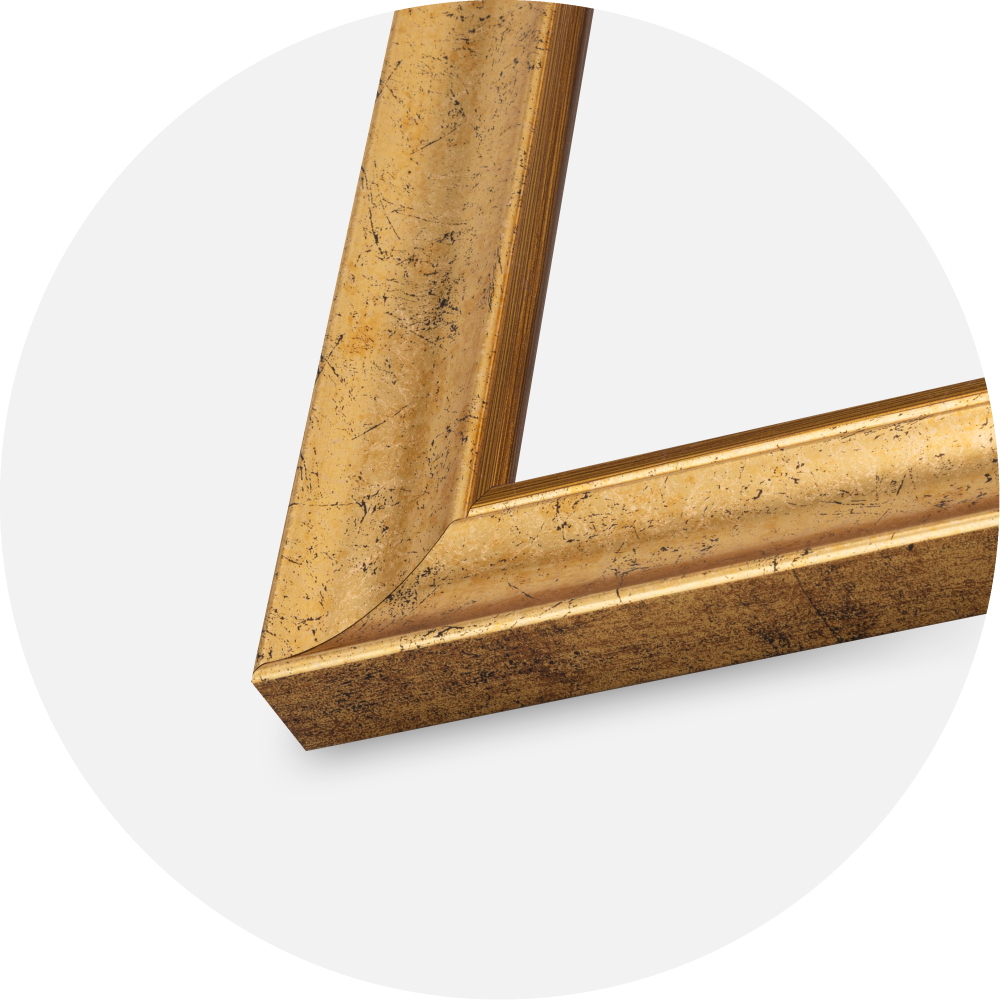 Jämtlands Ramfabrik Rahmen Conca Acrylglas Gold 29,7x42 cm (A3)