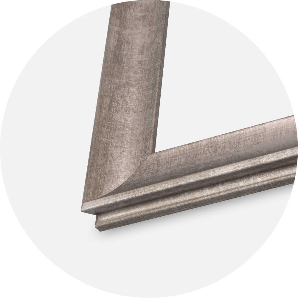 Jämtlands Ramfabrik Rahmen Conca Acrylglas Silber 29,7x42 cm (A3)