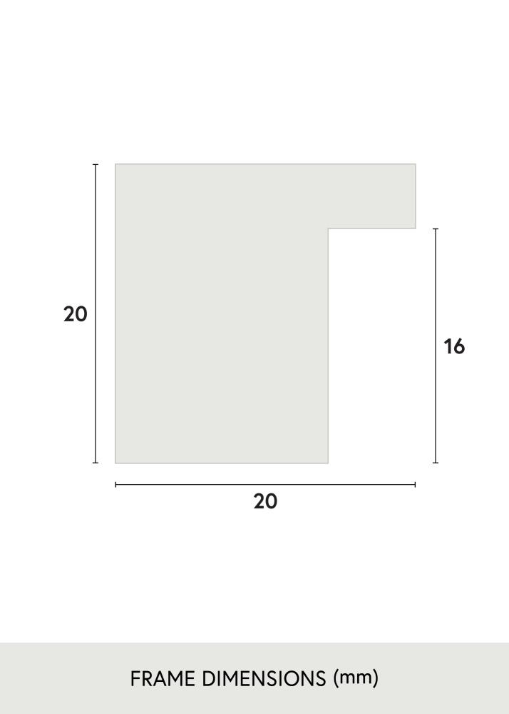 Jämtlands Ramfabrik Rahmen Salisbury Acrylglas Eiche 40x40 cm