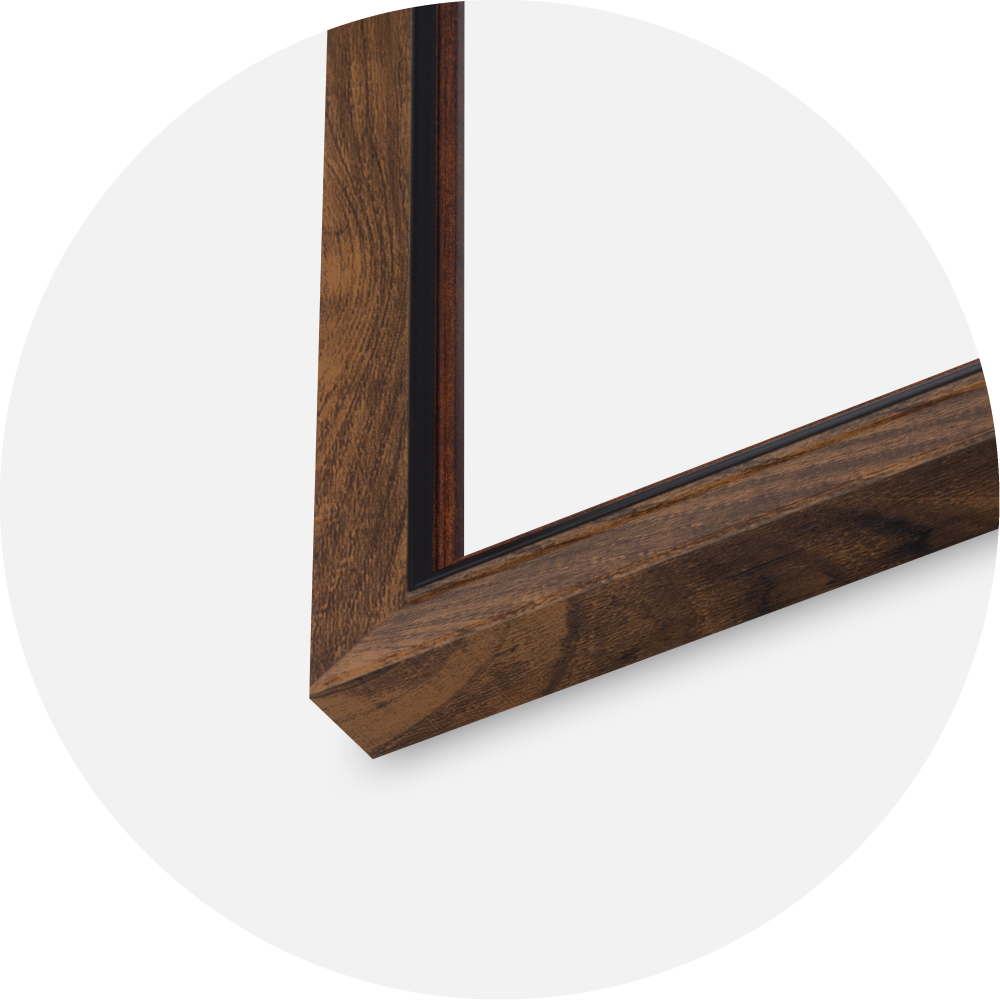 Jämtlands Ramfabrik Rahmen Obsidian Acrylglas Nussbaum 20x30 cm