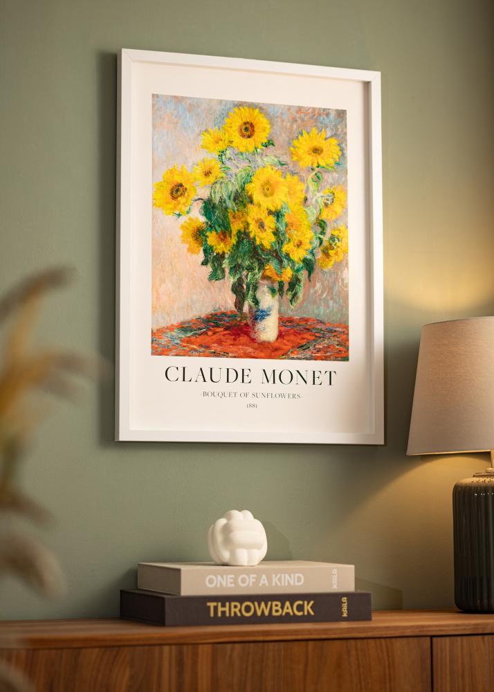 Ram med passepartou BGA Kastenrahmen Weiß 40x60 cm - Passepartout Weiß 32,9x48,3 cm