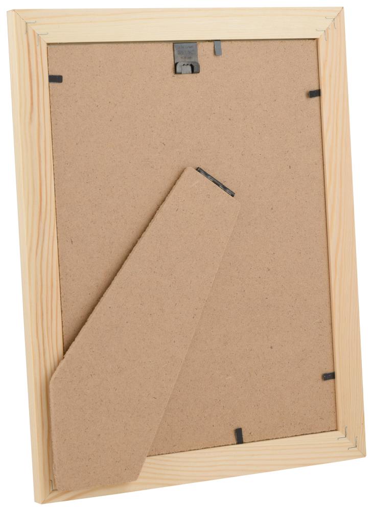 Ram med passepartou Rahmen Trendline Natur 20x25 cm - Passepartout Weiß 13x19,5 cm