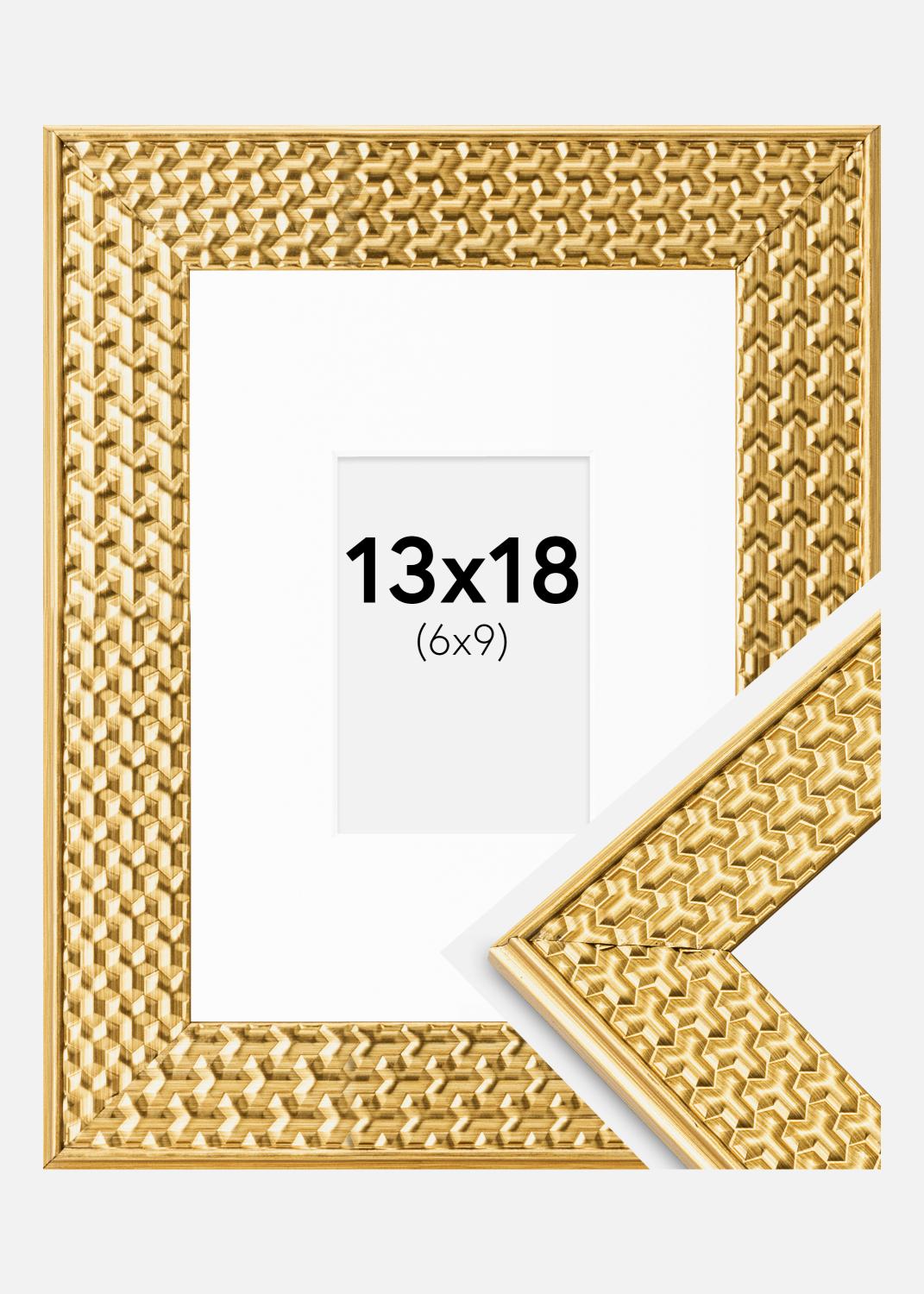 Product Image for Rahmen Grace Gold 13x18 cm - Passepartout Weiß 7x10 cm