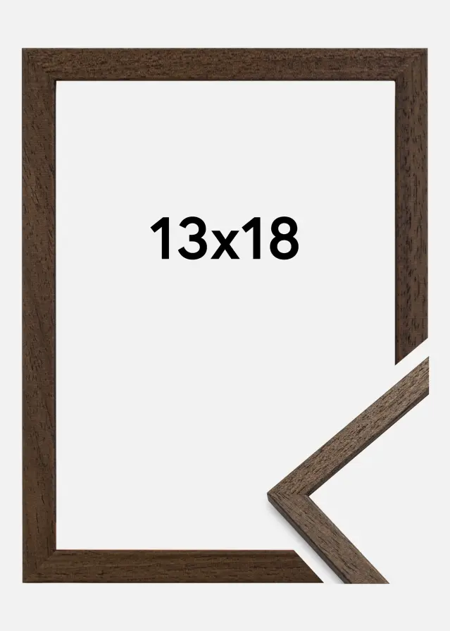 Galleri 1 Rahmen Edsbyn Acrylglas Walnuss 13x18 cm