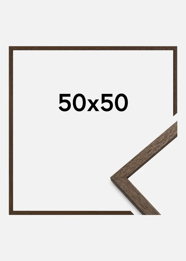 Galleri 1 Rahmen Edsbyn Walnuss 50x50 cm