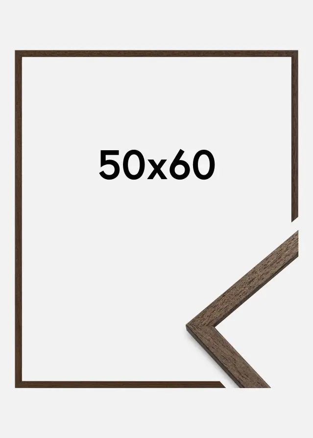 Galleri 1 Rahmen Edsbyn Acrylglas Walnuss 50x60 cm