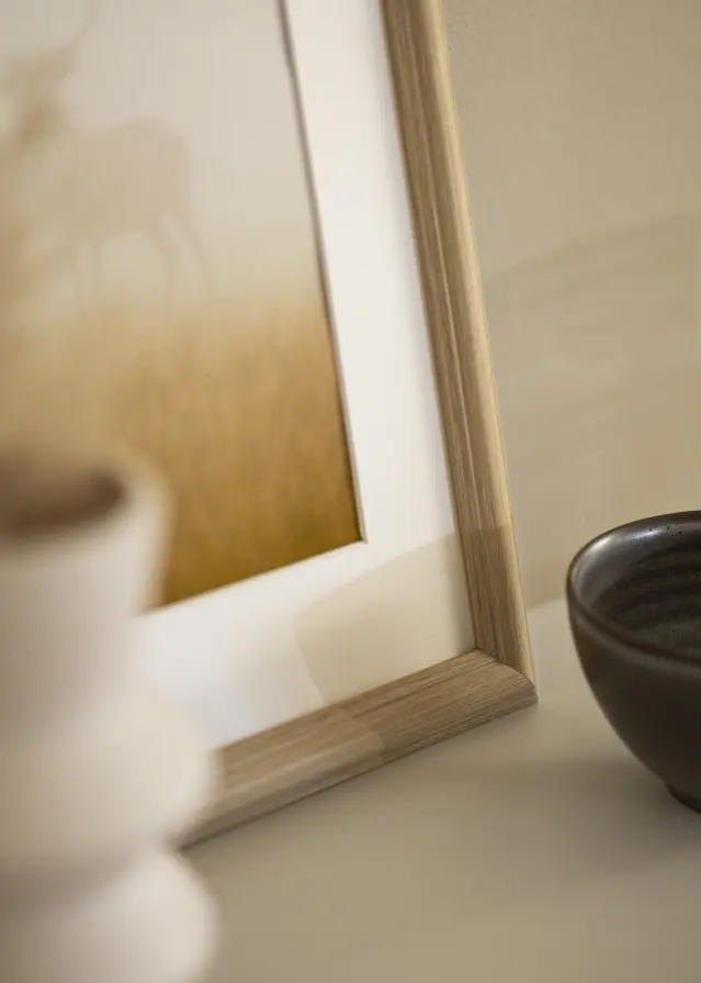 Jämtlands Ramfabrik Rahmen Västkusten Acrylglas Eiche 32x45 cm