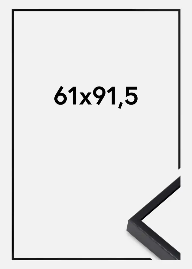 BGA Aluminiumrahmen Acrylglas Schwarz 61x91,5 cm