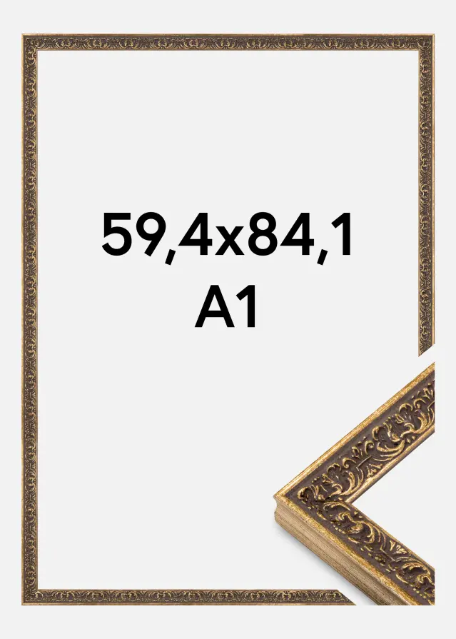 Jämtlands Ramfabrik Rahmen Amber Acrylglas Silber 59,4x84,1 cm (A1)
