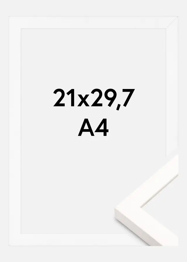 Jämtlands Ramfabrik Rahmen Brooke Acrylglas Weiß 21x29,7 cm (A4)