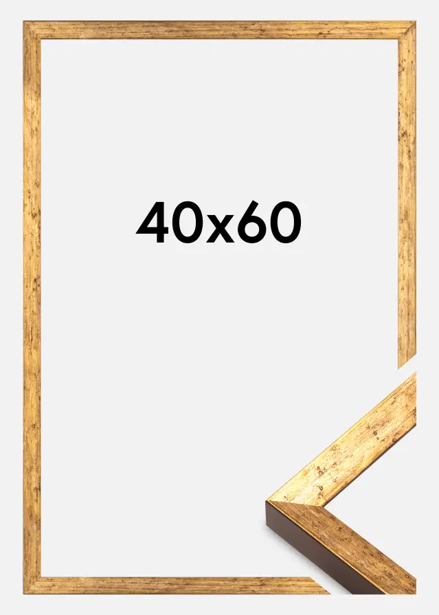 Jämtlands Ramfabrik Rahmen Dune Acrylglas Gold 40x60 cm