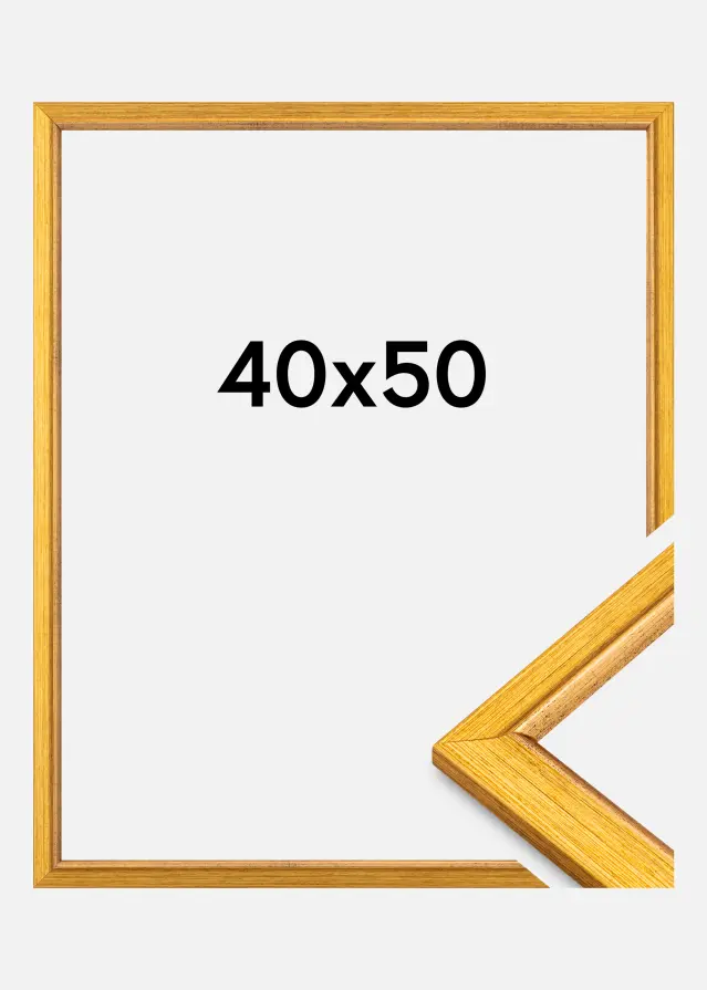 Jämtlands Ramfabrik Rahmen Marisa Acrylglas Gold 40x50 cm