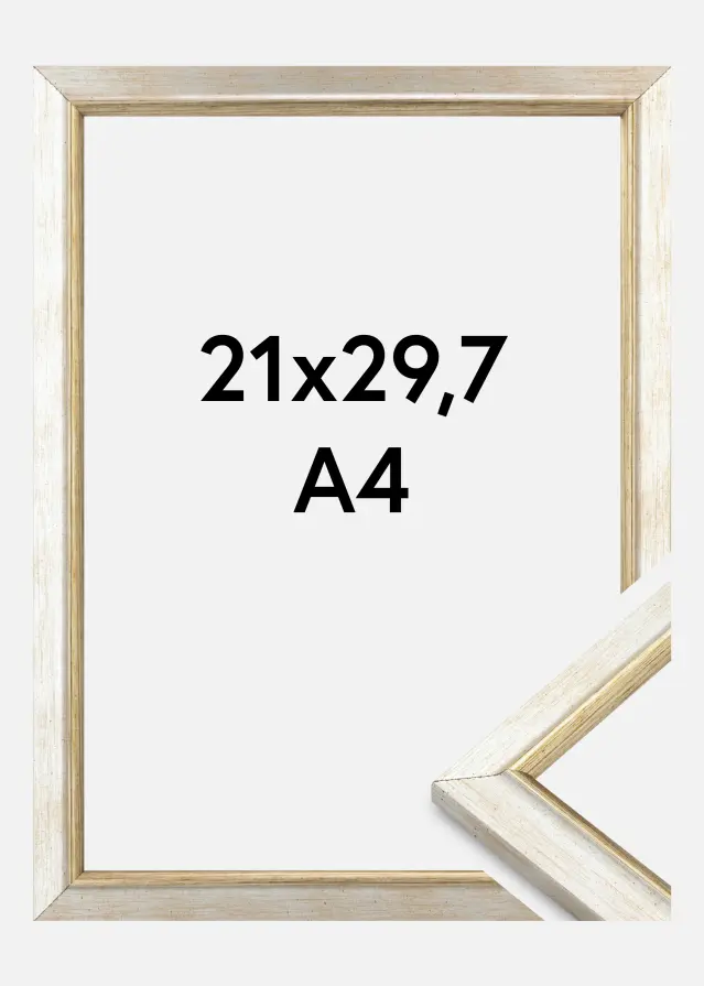 Jämtlands Ramfabrik Rahmen Marisa Acrylglas Silber 21x29,7 cm (A4)