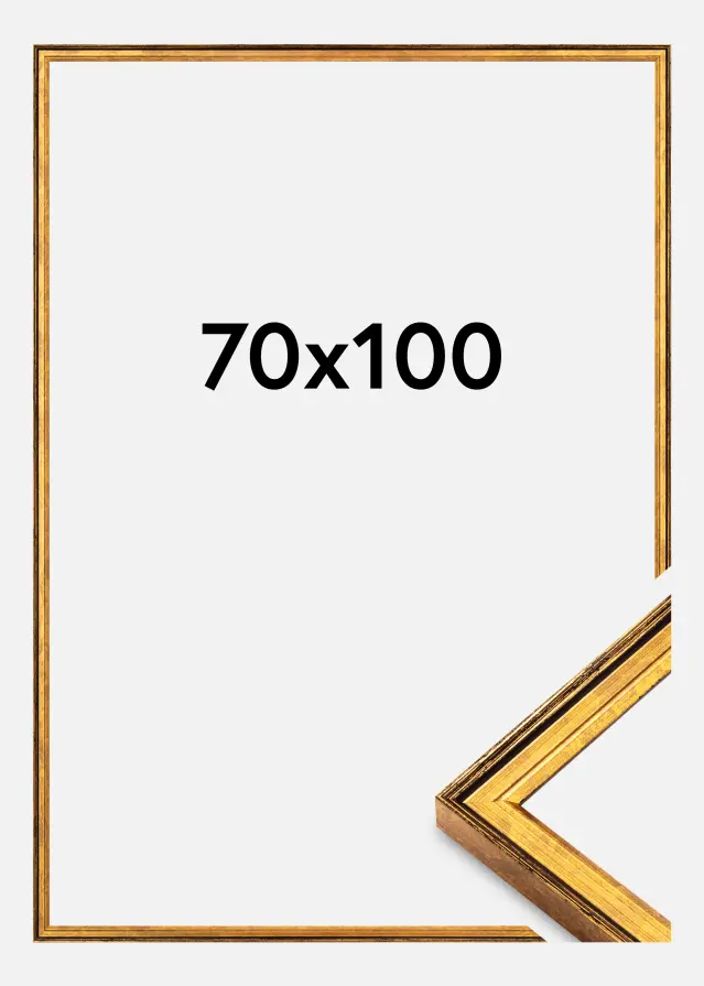 Jämtlands Ramfabrik Rahmen Ringa Acrylglas Gold 70x100 cm