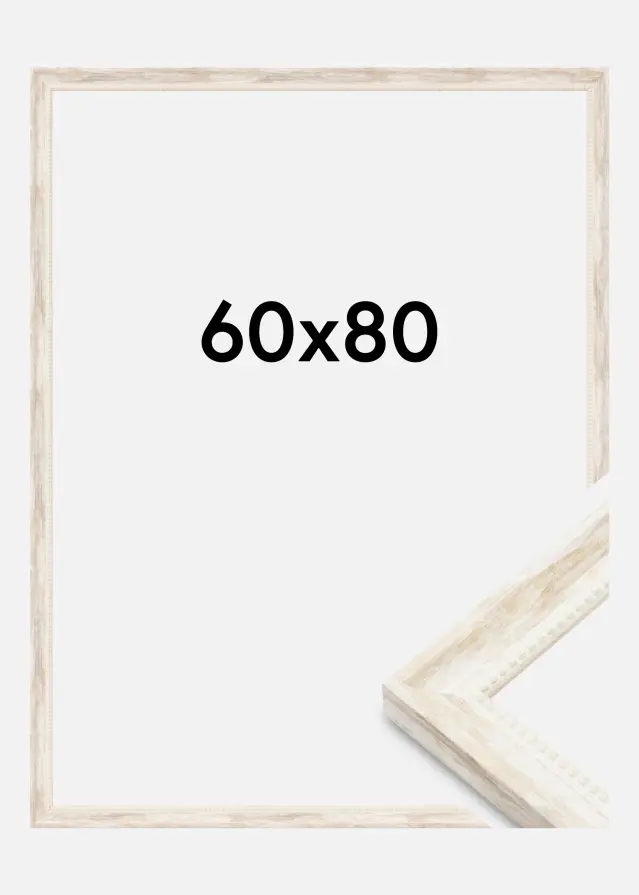 Jämtlands Ramfabrik Rahmen Soledad Acrylglas Weiß 60x80 cm