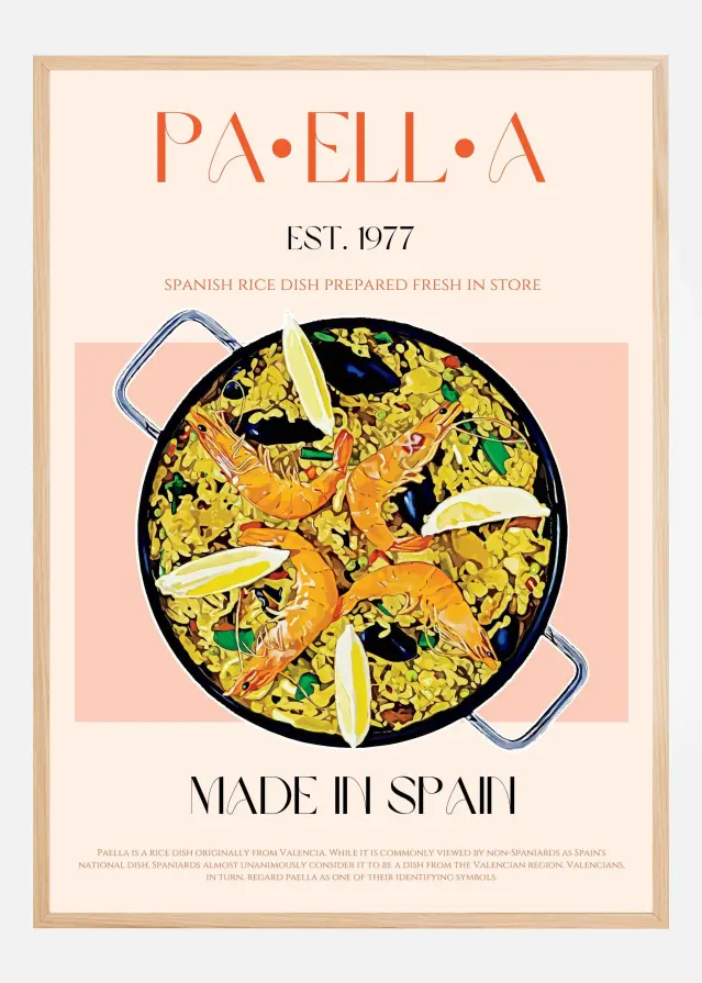 Bildverkstad Paella Poster
