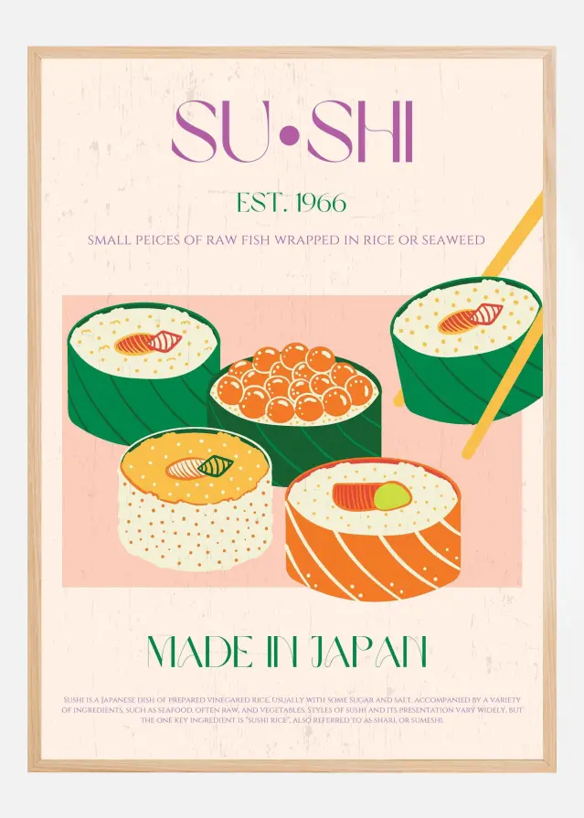 Bildverkstad Sushi Poster