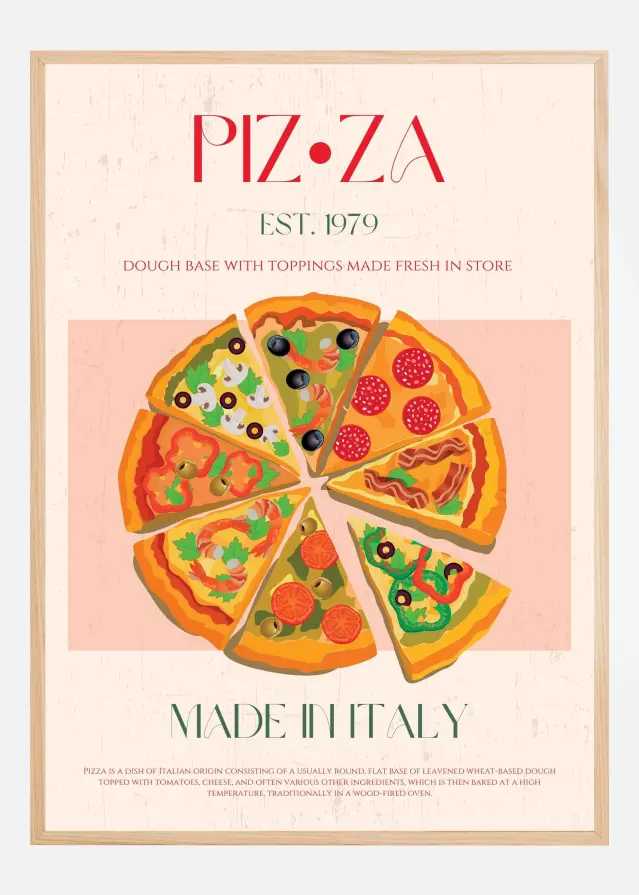 Bildverkstad Pizza Poster