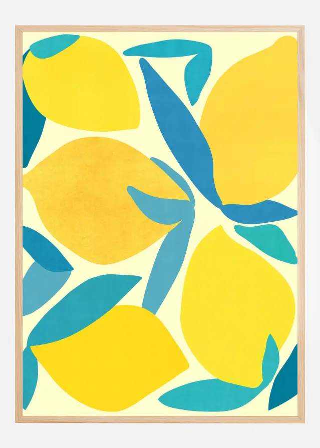 Bildverkstad Lemon Shapes Poster