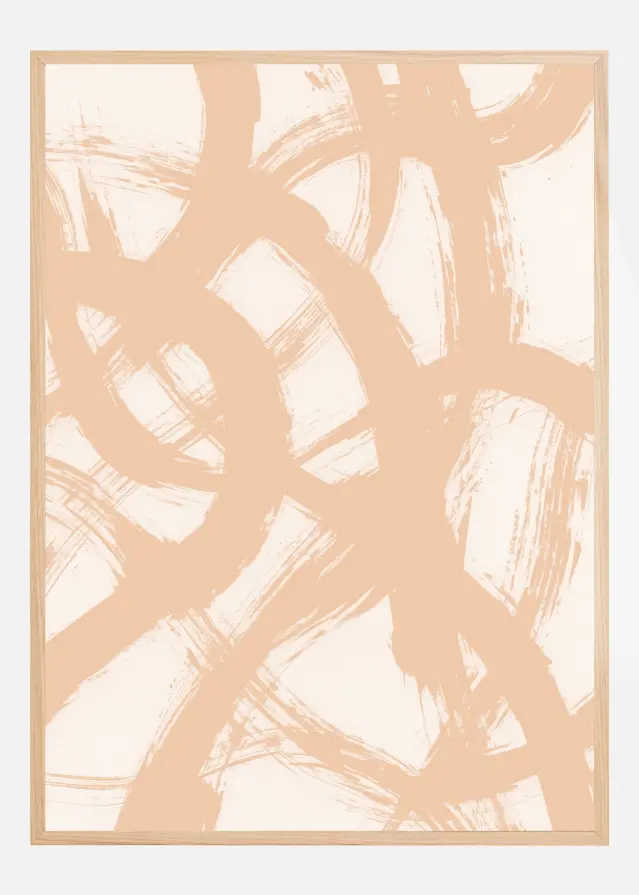 Bildverkstad Abstract Brush Strokes 98B Poster