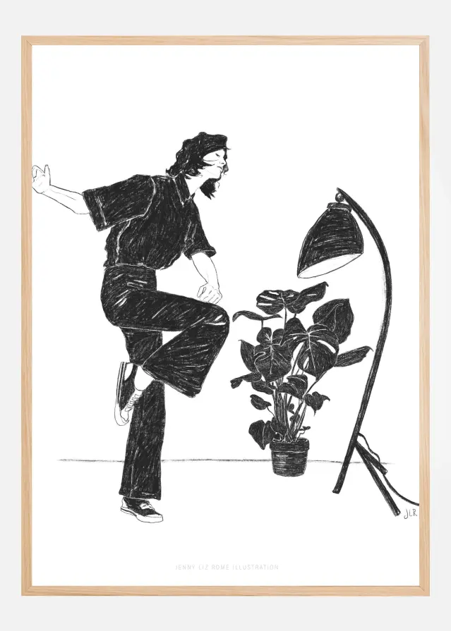 Bildverkstad Jlr Dancingathome4 Blackandwhite Copy Poster