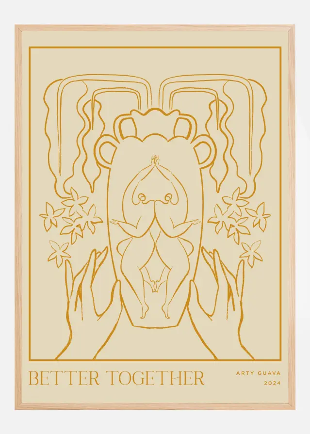 Bildverkstad Vessel Collection : Better Together (LineArt) Poster