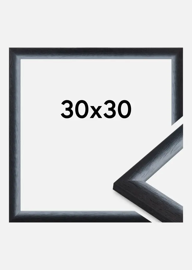 Jämtlands Ramfabrik Rahmen Cornwall Acrylglas Schwarz 30x30 cm