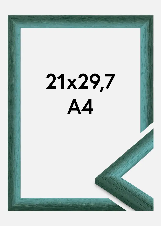 Jämtlands Ramfabrik Rahmen Cornwall Acrylglas Dunkelgrün 21x29,7 cm (A4)