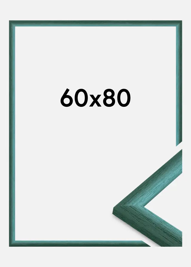 Jämtlands Ramfabrik Rahmen Cornwall Acrylglas Dunkelgrün 60x80 cm