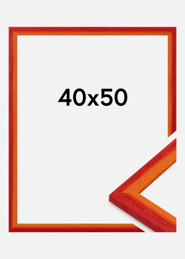 Jämtlands Ramfabrik Rahmen Cornwall Acrylglas Rot 40x50 cm