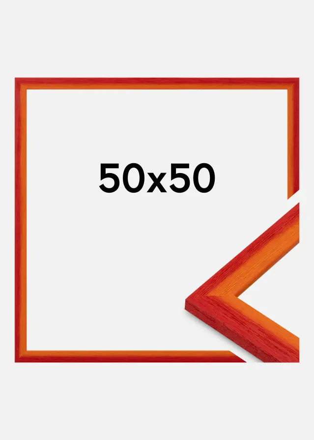 Jämtlands Ramfabrik Rahmen Cornwall Acrylglas Rot 50x50 cm