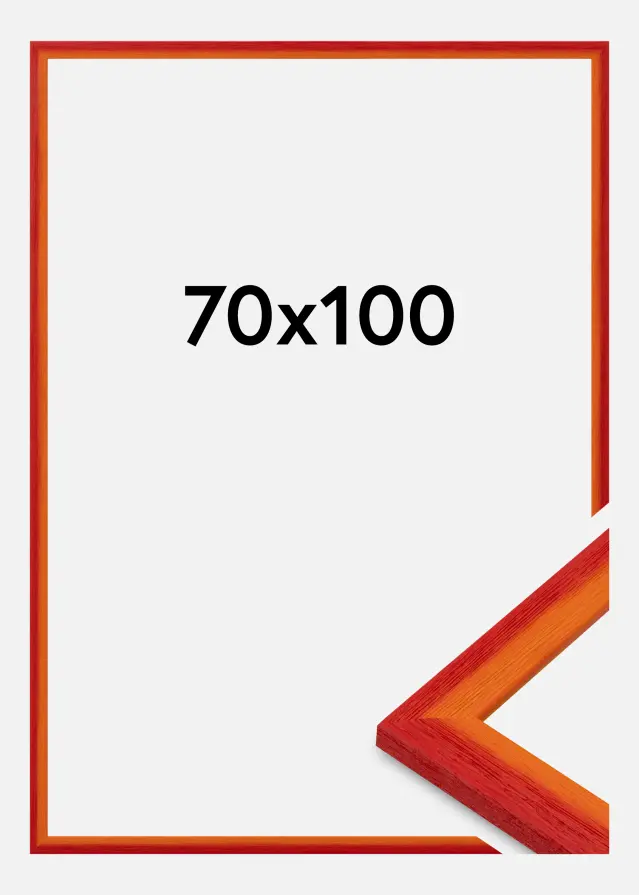 Jämtlands Ramfabrik Rahmen Cornwall Acrylglas Rot 70x100 cm