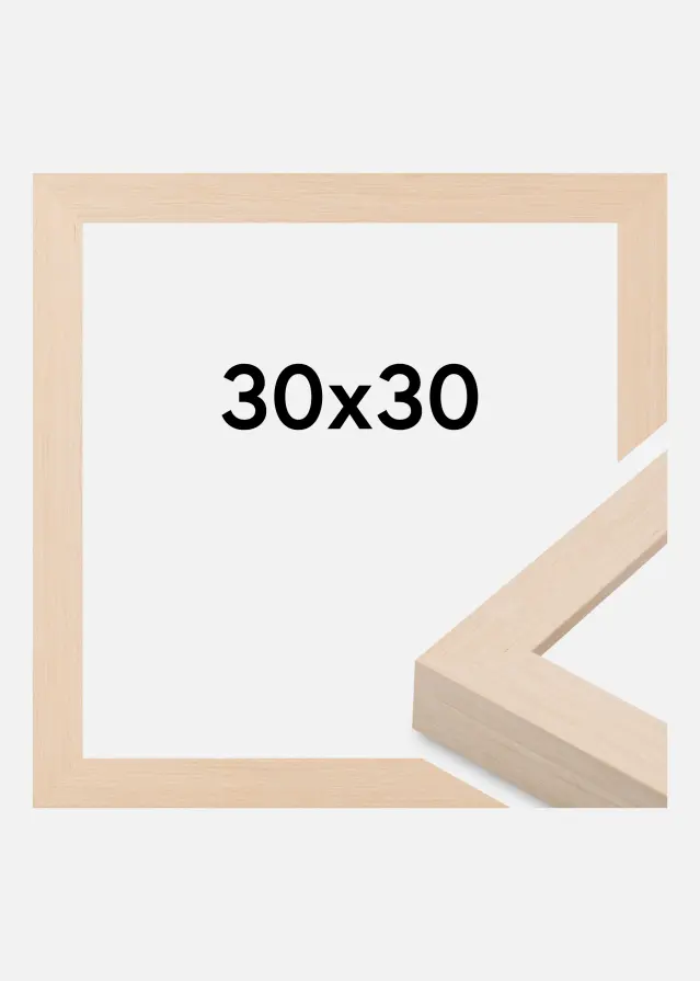 Jämtlands Ramfabrik Rahmen Cotswold Acrylglas Elfenbein 30x30 cm
