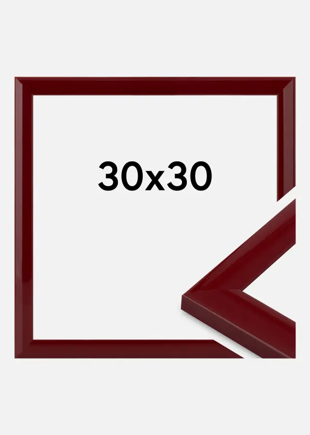 Jämtlands Ramfabrik Rahmen Dorset Acrylglas Dunkelrot 30x30 cm