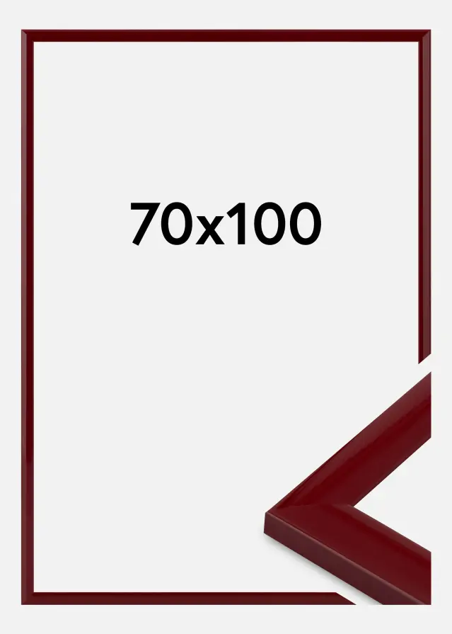 Jämtlands Ramfabrik Rahmen Dorset Acrylglas Dunkelrot 70x100 cm