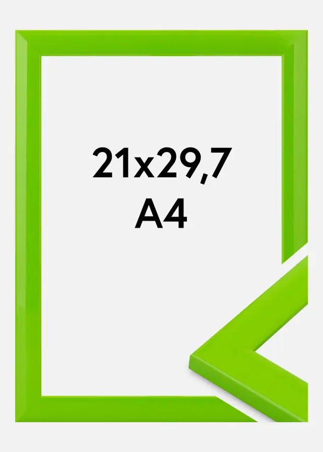 Jämtlands Ramfabrik Rahmen Dorset Acrylglas Hellgrün 21x29,7 cm (A4)