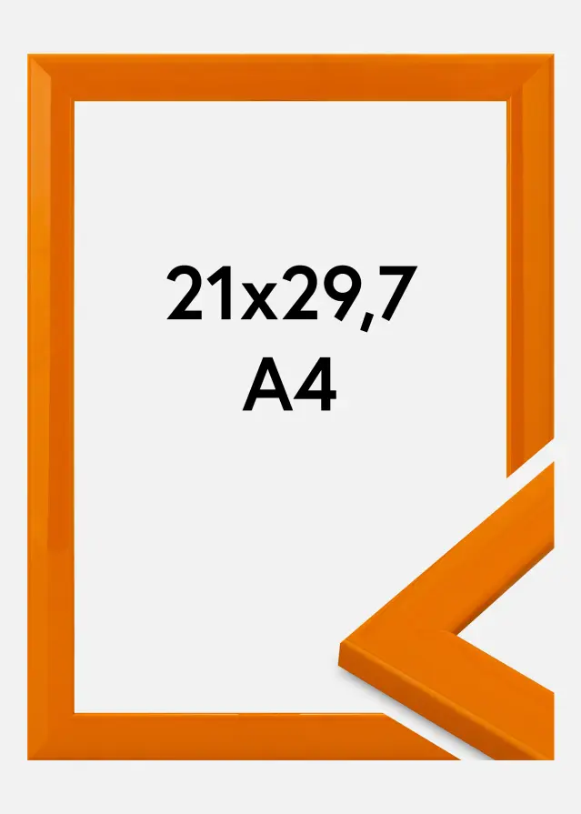 Jämtlands Ramfabrik Rahmen Dorset Acrylglas Orange 21x29,7 cm (A4)