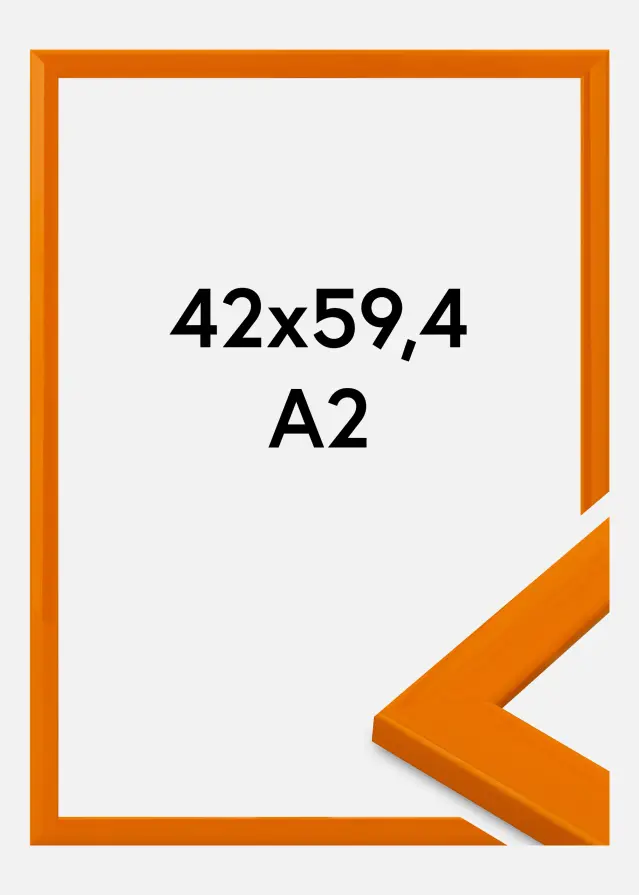 Jämtlands Ramfabrik Rahmen Dorset Acrylglas Orange 42x59,4 cm (A2)