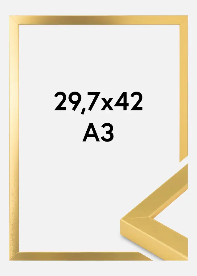 Innova Bilderrahmen Gold Breit 29,7 x 42 cm (A3)
