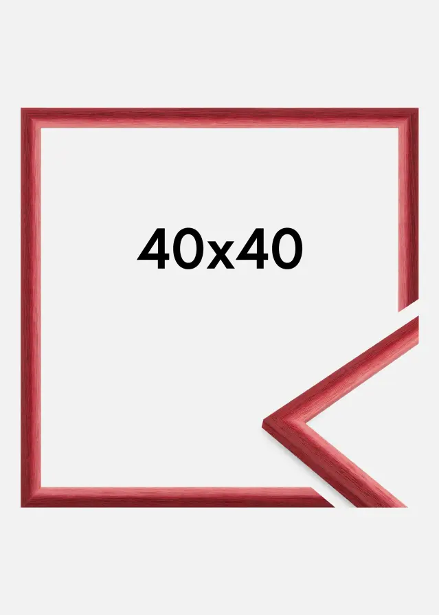 Jämtlands Ramfabrik Rahmen Cornwall Acrylglas Dunkelrot 40x40 cm