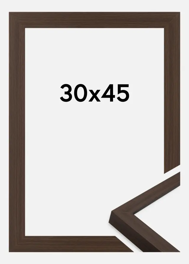 Jämtlands Ramfabrik Rahmen Wells Acrylglas Braun 30x45 cm